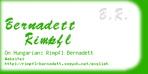 bernadett rimpfl business card